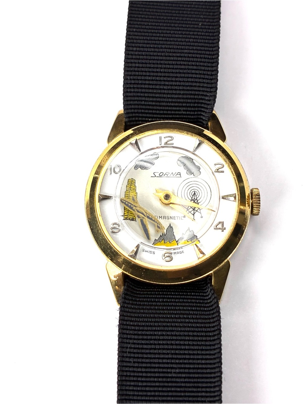 Vintage 1960s Sorna Swiss "Mystery Dial" Mechanical Watch